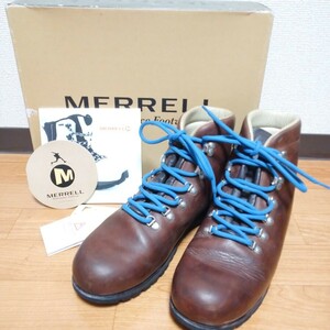 箱付き イタリア製 MERRELL メレル トレッキングブーツ M1027 29cm ビブラムソール M1027 BROWN MOGANO