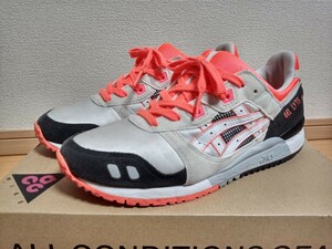 アシックス　ゲルライトⅢ OG　26cm　オレンジ　ブラック　グレー　GEL LYTE　1191A266