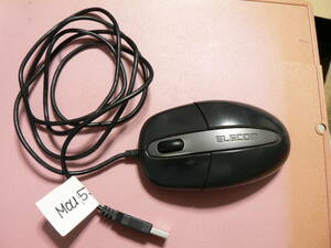 送料最安 300円 MOU53：エレコム　USB光学ホィール・マウス　ELECOM　M-M4URBK　