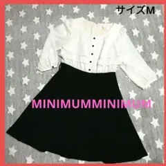 【美品】MINIMUMMINIMUM　フォーマルワンピース　サイズМ　古着