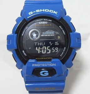 CASIO G-SHOCK GWX-8900D G-LIDE ソーラー電波 ブルー 青 美品