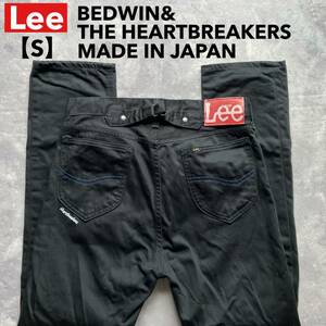 即決 サイズS リー Lee×BEDWIN&THE HEARTBREAKERS コラボ ブラック 黒 95672 日本製 綿100% 尾錠 バックルバック MADE IN JAPAN