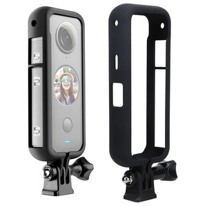 Insta360 ONE X2用フレームケース 縦撮り用アクションカメラアクセサリー W1/4 ネジ穴 カメラ三脚用アダプターマウント ネジセット