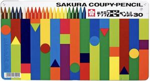 【10缶セット】サクラクレパス クーピー ペンシル 30色 缶ケース入り×10缶 FY30 カラーペン クレヨン 筆記具