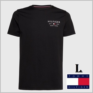 最新　スモールロゴTシャツ ブラック Lサイズ　国内正規品　TOMMY HILFIGER #ngTOMMY