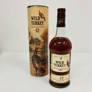 WILD TURKEY　ワイルドターキー　12年　バーボンウイスキー　750ml　50.5度　赤キャップ　古酒　未開栓　箱付　【S-011】