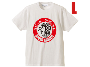 SPEED ADDICT TRADE MARK T-shirt L/Tシャツショウエイshoeis12araiアライrapidesimpsonシンプソンm30m32m50m52m61m62ビンテージヘルメット