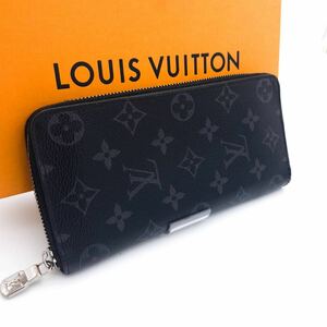 LOUIS VUITTON 最高級美品モノグラム エクリプスジッピーウォレット ヴェルティカル ラウンドジップラウンドファスナー長財布 