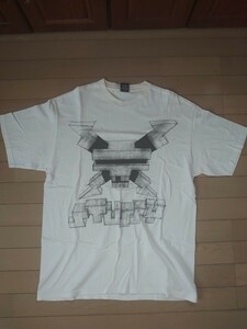 00s STUSSY　蛍光プリント　ドクロ柄　レアTシャツ