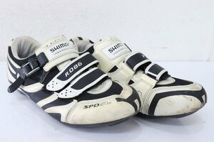 ▲SHIMANO シマノ SH-R086WE WIDE EU44 サイズ27.8cm ROAD/MTB兼用 ビンディングシューズ