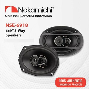 ■USA Audio■ナカミチ Nakamichi NSEシリーズ NSE6918 15.2x22.9cm（6x9インチ）3-Way Max.260W●保証付●税込