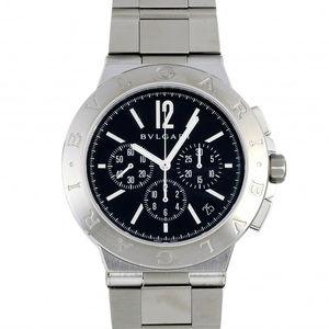 ブルガリ BVLGARI ディアゴノ ヴェロチッシモ DG41BSSDCH ブラック文字盤 新品 腕時計 メンズ