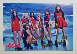 AOA チャンミ 直筆サイン入り ポストカード 愛をちょうだい Chanmi POST CARD Japanese ver. リリイベ 予約会 フォトカード ドファ Dohwa