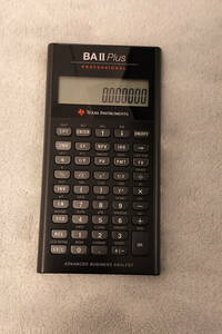 金融電卓 Texas Instruments BA II Plus テキサス インスツルメンツ