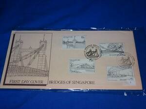 L478s シンガポールの橋切手 BRIDGES OF SINGAPOLE初日カバー