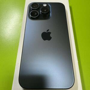 【未使用】 SIMフリー 海外版 Apple iPhone 15 pro 256GB ブルーチタニウム A2848 ほぼ新品 本体のみ シャッター音消音 eSIM 5Gミリ波対応