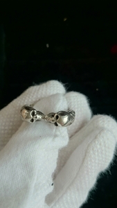 CRAZY PIG TWO-SKULL RING 指輪 hide クレイジーピッグ 20号