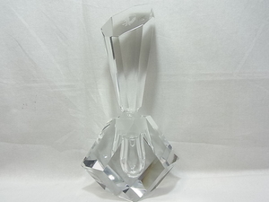 クリスタルガラス：アトマイザ－香水瓶かな？正確な使用方法解らず：サイズ高さ約21cm：横幅110cm割れかけ無し綺麗なよい状態でスイングの