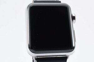 美品 箱付き エルメス アップルウォッチ WR-50M スクエア シルバー クォーツ 腕時計 HERMES AppleWATCH