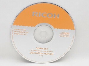 リコー Software Operation Manual 130 CX3 添付品 CD-ROM Ricoh 管13676