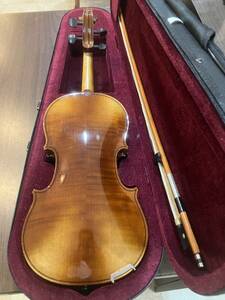 バイオリン【楽器店出品】チェコ製 Antonius Stradivarius. Cremonensis ラベル 　1/2サイズ　完全整備済！オークション限定特別価格！