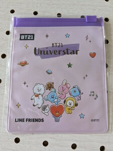 【非売品】LINE FRIENDS　ジッパーバッグ　BT21