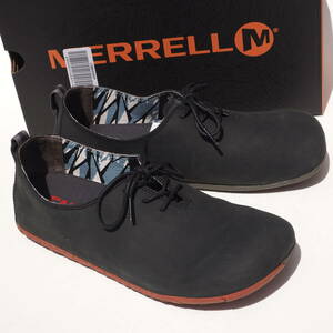 超美品!! mens us 9.5 / 27.5cm 名作!! MERRELL MOOTOPIA LACE メレル ムートピア 黒 BLACK レザー