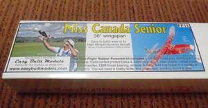 【ゴム動力機】Easy Built社製Miss Canada Senior（L/C仕様　翼長：36”=914mm）・・・残り1