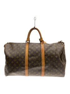 LOUIS VUITTON◆キーポル50_モノグラム・キャンバス_BRW/レザー/BRW