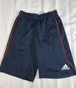 【良品】アディダス/adidas/ハーフパンツ/150/ネイビー/スポーツウェア/トレーニングウェア/練習着/ボトムス/ 