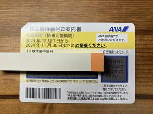 【即決・番号通知可】☆ANA 株主優待券 有効期限 2024年11月30 まで