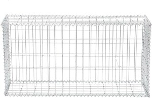 【送料無料】ガビオンケージ、ガーデンフェンスガビオンバスケット100 x 50 x 30 cm溶接亜鉛メッキスチールガビオンプランターバスケット、