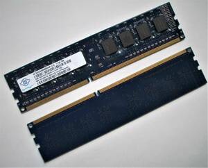 【NANYA】2GB 1Rx8 PC3-10600U(DDR3-1333)SDRAM(240pin)DIMM＝２枚組 