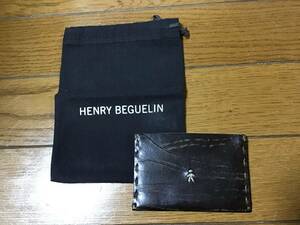 エンリー　ベグリン　HENRY BEGUELIN パスケース　カードケース　未使用保管品