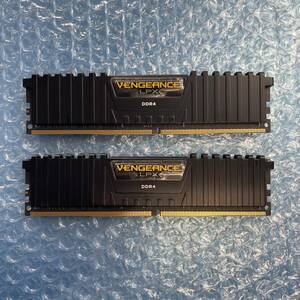 CORSAIR VENGEANCE LPX 16GB×2枚 計32GB DDR4 2666MHz 1.20V 中古 デスクトップ メモリ【DM-834】