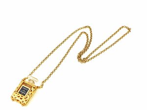 シャネル　CHANEL　香水瓶　ネックレス　ココ　オードパルファム　4ml　ブラック/ゴールドカラー　YAS-9987