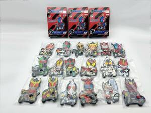 〓一番くじ〓 仮面ライダービルドwith平成仮面ライダー C賞 ボールチェーンラバー セミコンプ18点 クウガ/アギト/ファイズ/ブレイド/電王等