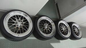 使用期間12ヶ月☆★WORK MEISTER M1 3PIECE　19x9J +49 5H- PCD100 　４本セット　プリウス　カローラ　86 brz★　bbs tws ssr rays