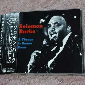 SOLOMON BURKE　ソロモン　バーク　/ A CHANGE IS GONNA COME 日本盤CD P-VINE 帯付き、ライナー付き