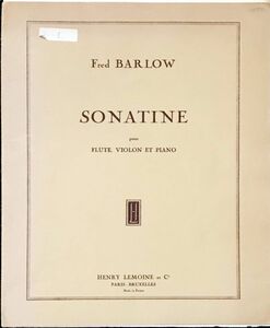 バルロー ソナチネ fred barlow sonatine 輸入楽譜/洋書/ヴァイオリン/バイオリン/ピアノ/フルート/Henry Lemoine/アンリ・ルモワンヌ