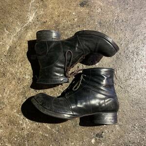 DEVOA レースアップブーツ レザー ヒールジップ FW-WR2 41 デヴォア GUIDI グイディ