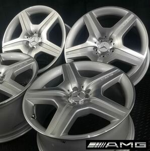 希少ほぼ極美品★ベンツ W164 ML63純正 AMG 19インチアルミ 4本 №T220325-4 9.5J +46 5H 112/Mクラス W163 ML55