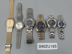 0402U185　腕時計　ジャンク品　おまとめ6点　BUREN　BULOVA　など　