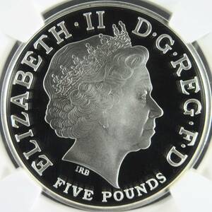 オールドエリザベス 戴冠60周年 最高鑑定 2013 イギリス 5ポンド 銀貨 NGC PF70 UC 初期200枚 モダンコイン アンティーク