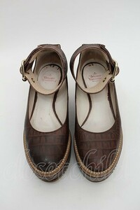 Vivienne Westwood ロッキンホースクロコバレリーナ ヴィヴィアンウエストウッド 36 ブラウン 【中古】 S-24-03-03-035-sh-AS-ZS