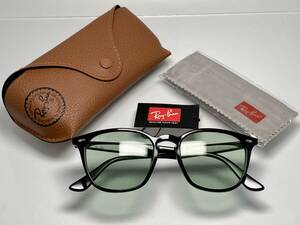 ケース付★RAY-BANレイバン 4258-F 601/2 ブラック黒/ライトグリーンカラーレンズ JPフィット サングラス ボストン ウェリントン スモーク