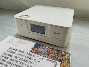 ★動作確認済み EPSON エプソン インクジェットプリンター EP-881AW 複合機 カラリオ ホワイト自動両面印刷 A4 Wi-Fi 中古品 管理J739