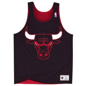 【XL】ミッチェルアンドネス Mitchell&Ness NBA リバーシブル メッシュ タンクトップ シカゴ ブルズ Bulls ビブス バスケ