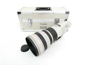 【Canon/キヤノン】卯①537//EF 500mm 1:4 L IS USM/防湿庫保管品　美品　専用ケース付き