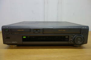 SONY WV-H4 ビデオカセットレコーダー 1997年製 フロントに破損 通電可 ソニー Hi8 Hi-Fi VHS 中古 ジャンク品 6 管理ZI-120